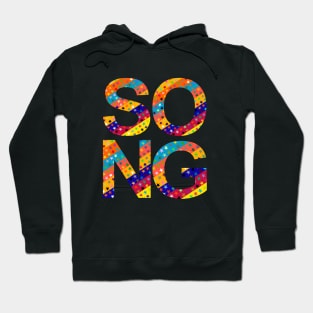 Song, name, typography Hoodie
